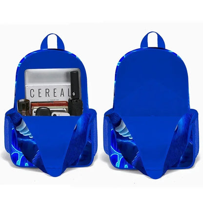 2025 New Arrival Sonic School Bag Lunch Bag Pencil Case Boys Girls Daily Use Book Cartoon Book Bags For Kids Christmas Gift