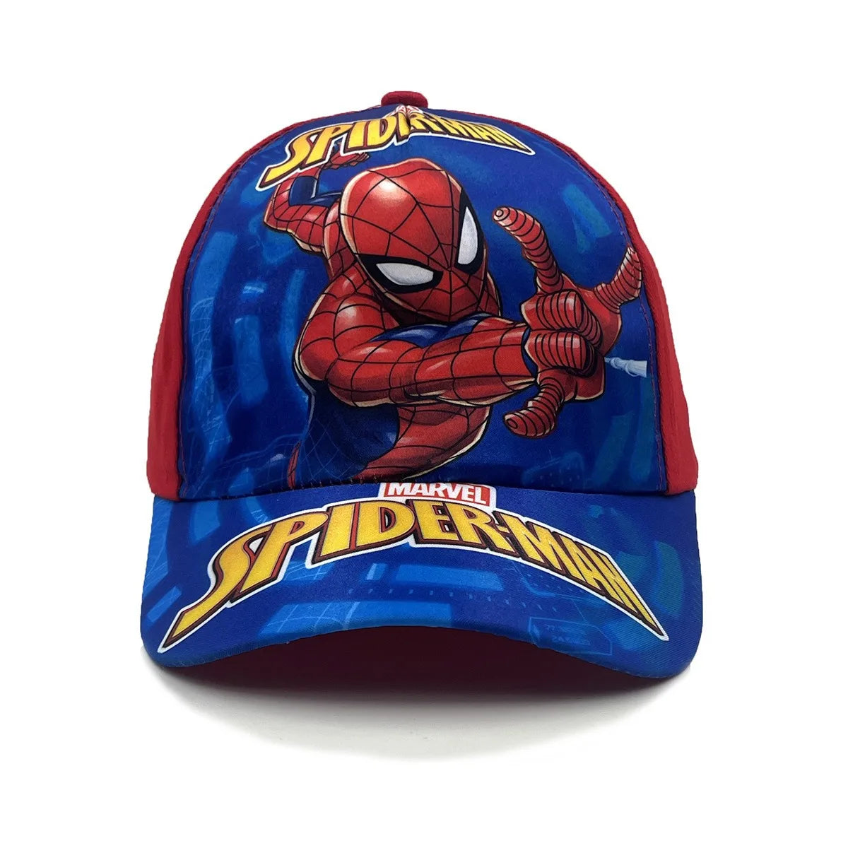 Casquette de baseball Marvel Spider-Man Anime pour enfant, casquette à visière de dessin animé, en coton et polyester, protection solaire toutes saisons, idée cadeau