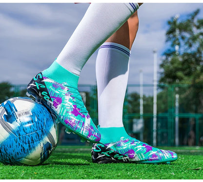 Brand Fashion Football Sneakers for Men Women Professional Field Boot Big Size 46 Long Spikes Soccer Cleats Men botas de futbol