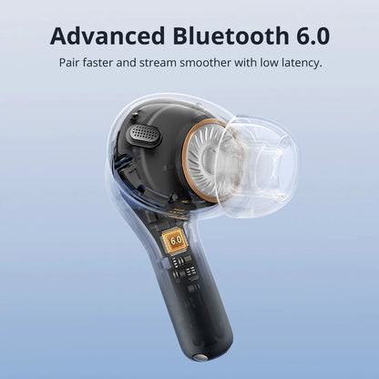 Tronsmart Sounfii NC 2 Earphones Bluetooth Wireless Hybrid ANC Earbuds with Hi-Res Audio, 40H Playtime, 2026 NEW CHOICE