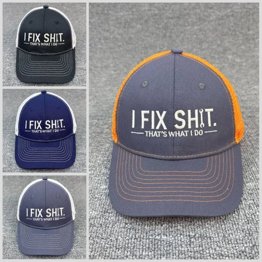 Unisex Embroidery I Fix Shit That's What I Do Mechanic Baseball Cap Repairman Dad Hat Outdoor Activity And Daily Fashion Wear