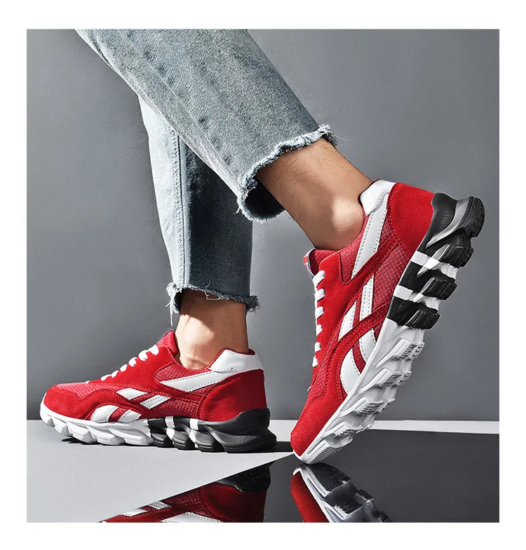 Nuove scarpe da running da uomo e da donna, sneakers casual traspiranti, antiscivolo e ammortizzate, comode per sport all’aperto e camminata, taglie 36-48