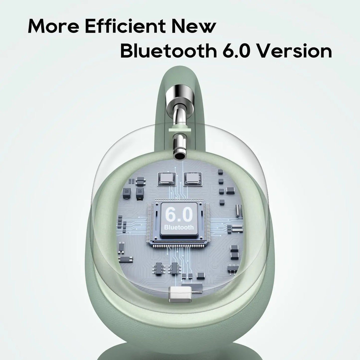 Hybrid Active Noise Cancelling Headphones, Wireless Headphones Bluetooth 6.0 with Transparent Mode, Hi-Res Audio,Deep Bass,Metal