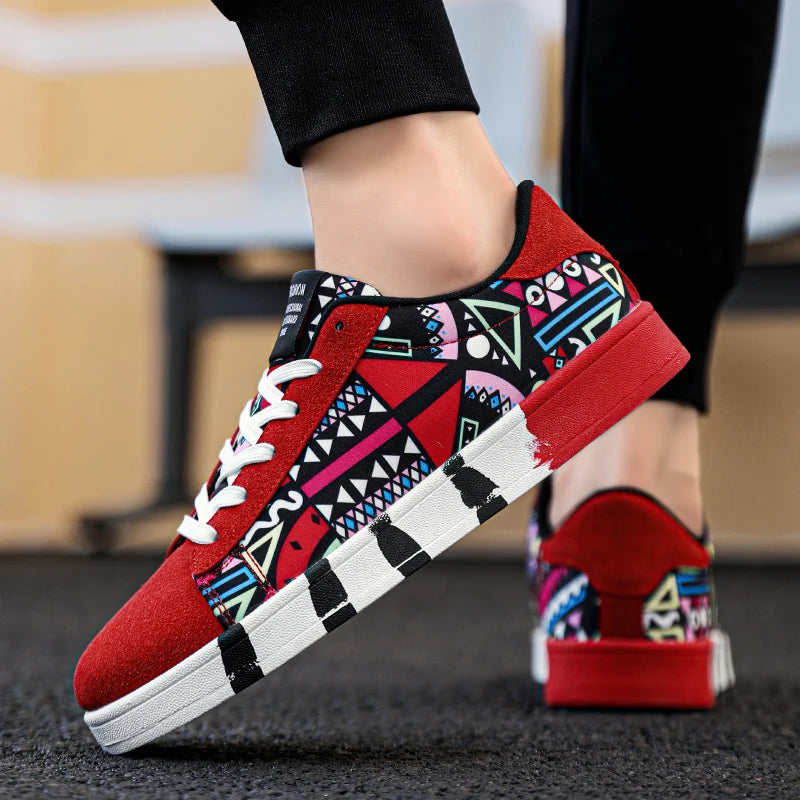 YRZL Skateboard Shoes Men Canvas Sneakers Casual Breathable Walking Shoes Lightweight Flat Shoes for Men Street Trend Sport Shoe