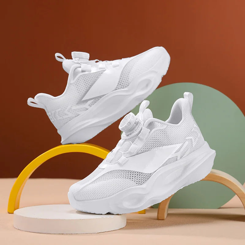 Kinder-Sneaker, modisch, mit dicker, weicher Sohle, Dämpfung, elastisch, lässig und bequem – neue leichte Mesh-Tennisschuhe und Jogging-Schuhe