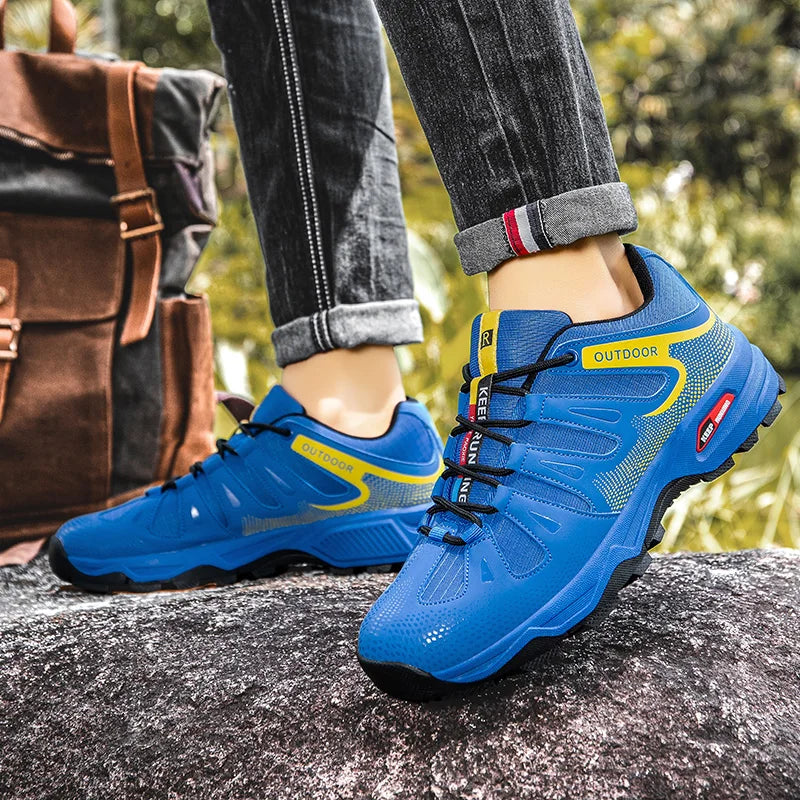 New Outdoor Men's Shoes Men's Anti-Slip Mountaineering Shoes Travel Hiking Adventure Footwear Fashionable Casual Sneakers