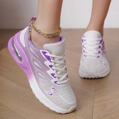 Damen-Sneaker Laufschuhe Damenmode mit Luftkissen und atmungsaktivem Mesh – Tennis- und Sportschuhe
