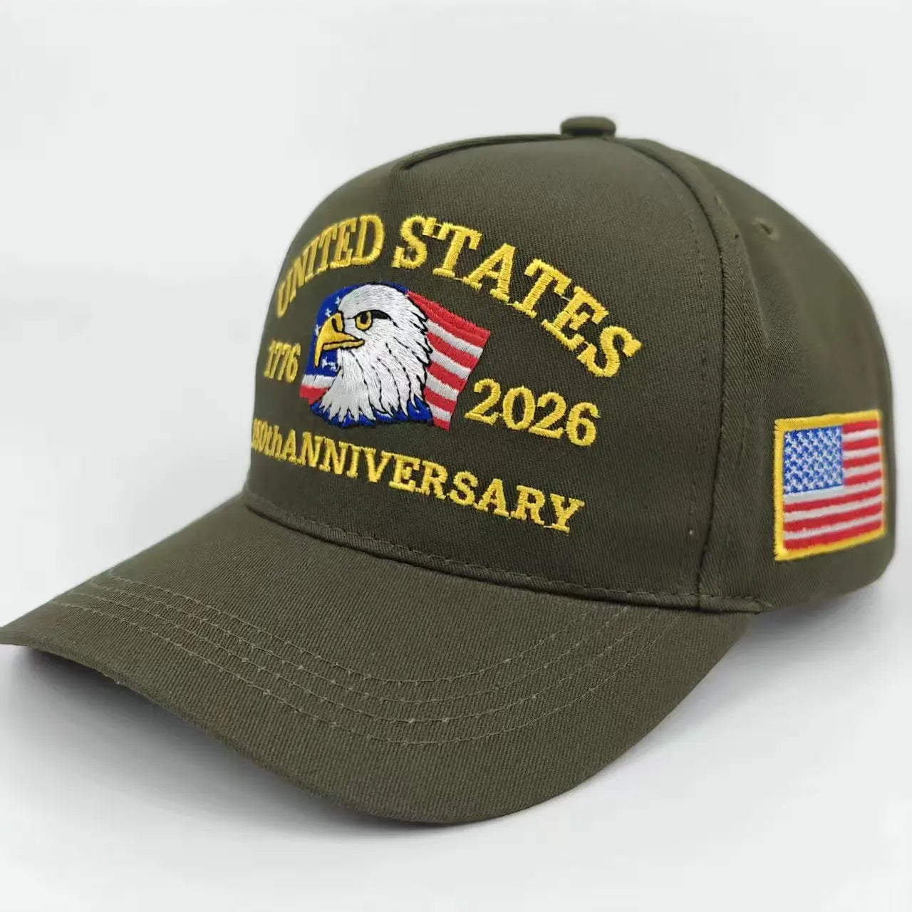 250th Anniversary Hat USA Patriotic Baseball Caps Eagle Embroidered Baseball Hats for Men Women 250 Year Anniversary Cap