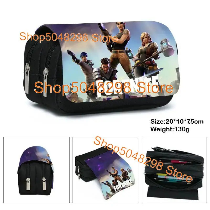 Hot game Fortnited 3PCS Backpack Set Teenager Student Travel Bag Fortress Night 3D School Knapsack Popular Games Rucksacks