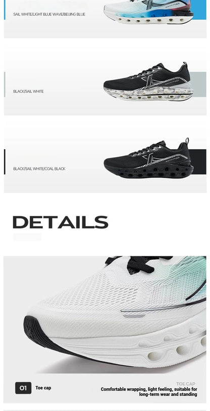 Xtep Reactive Coil 11.0 Running Shoes For Men  Summer Sports Shoes Shock Absorption Rebound Soft Sneakers 976219110026