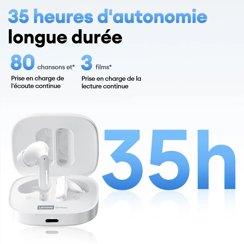 Choice Lenovo LE209 Gaming Headset Wireless Bluetooth 6.0 Sports Headset 35H Battery Life Waterproof ANC Noise Reduction Earbuds