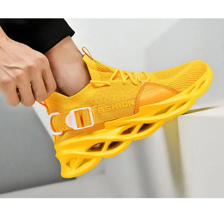 Hot Sale Fashion Purple Casual Sneakers Women Men Blade Running Shoes Big Size 48 Light Breathable Sports Shoes Men Mesh Sneakers