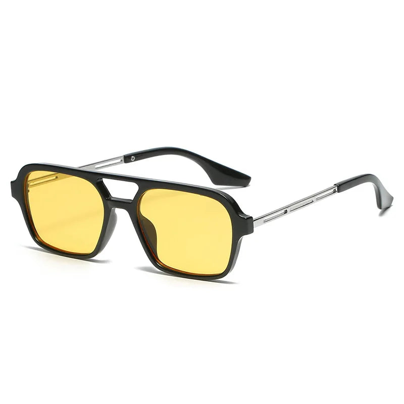 Square Small Frame Double Beam Sunglasses Pilot Retro Sunglasses Instagram Popular Classic Sunglasses 3517