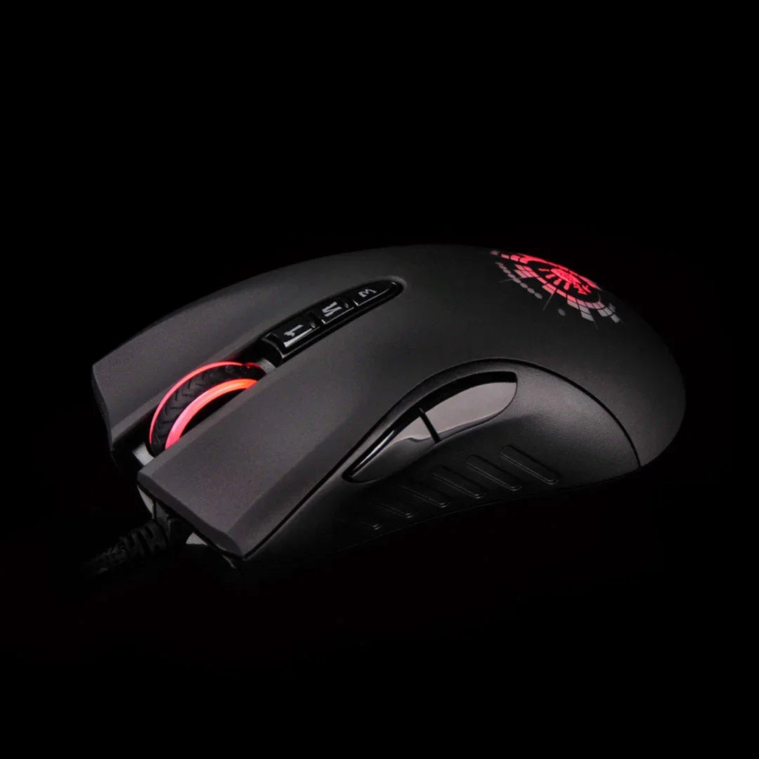 A4TECH Bloody A91 Gaming Mouse, 4000 DPI, Drag Click, 1000HZ, 6666FPS, 8 Buttons, Metal X' Glide Armor Boot, Over 20 million clicks