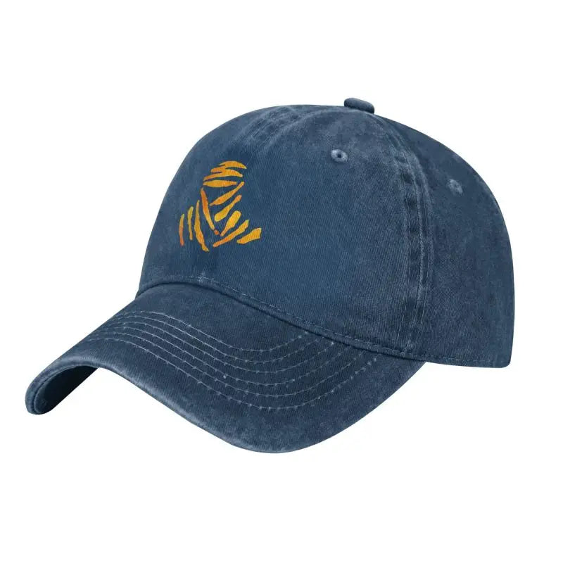 Cappellini da baseball vintage da rally fuoristrada D-Dakares, stile unisex, effetto consumato, lavati, cappellini da sole da viaggio, morbidi e non strutturati