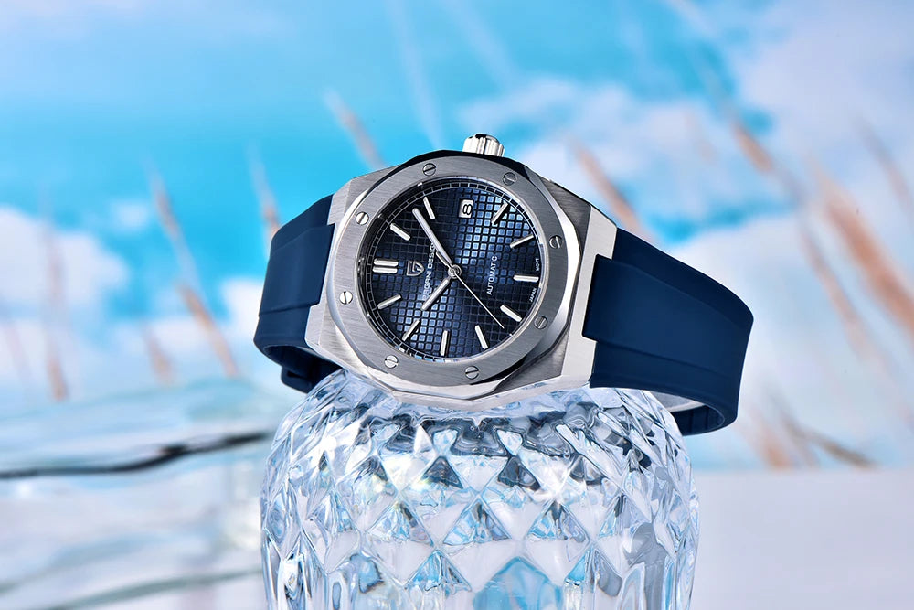 PAGANI DESIGN MIYOTA 8215 Men Automatic Mechanical Watches 40MM Sapphire Stainless Steel Waterproof Luminous Wrist Watch