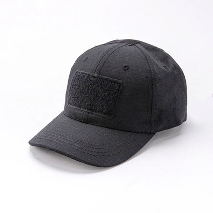 Spring Camo Baseball Cap - Tactical Military Snapback with Hook & Loop Patch Unisex Breathable Sun Hat Outdoor UV Protection