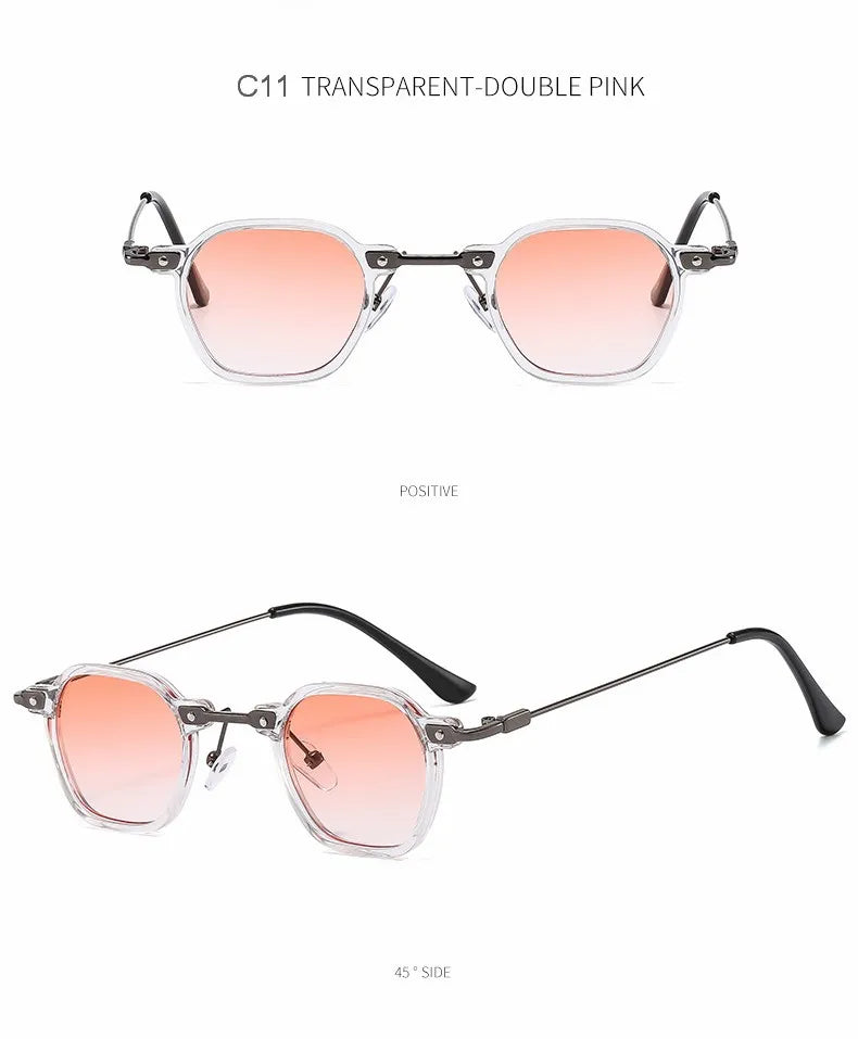 2025 Small Square Sunglasses Riding Driving Sun Glasses Women Men Brand Designer Metal Frame Eyewear Shades Oculos De Sol UV400