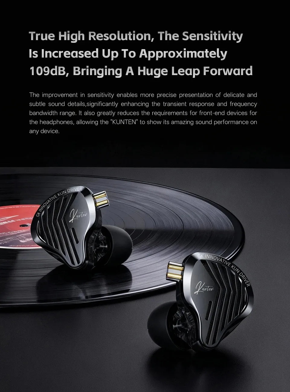 Kz Gk Kunten 1DD Dynamic Drive Earphone Hifi IEMs in ear Earbuds 2pin Detachable Cable Metal Gamer Audiophile headset