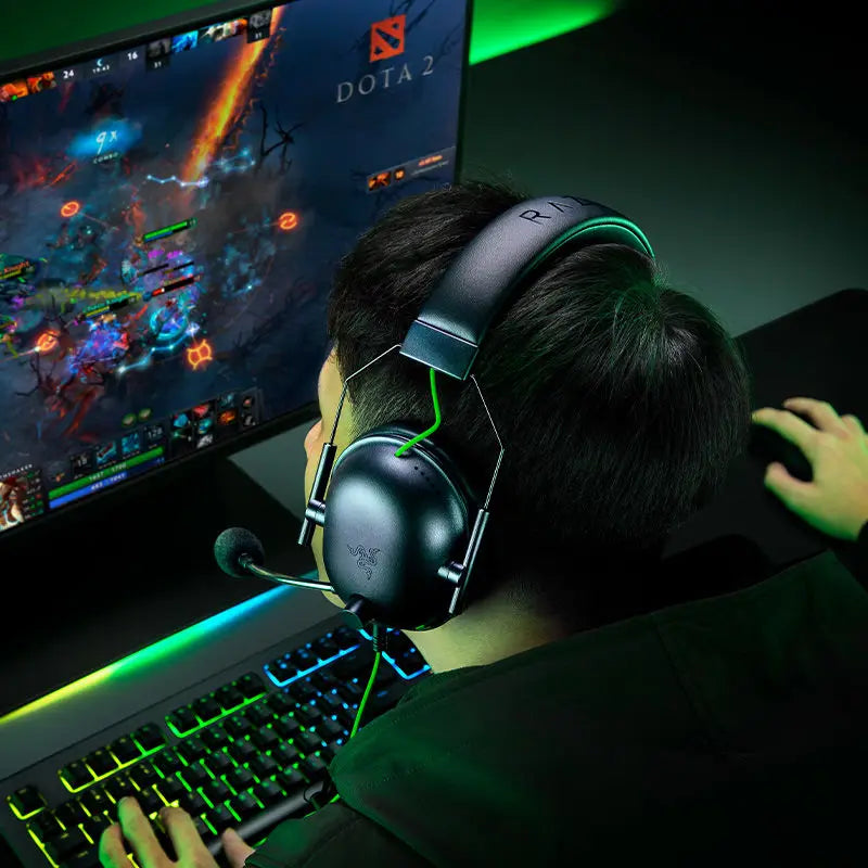 RAZER BLACKSHARK  V2 X Headphones sports Game Headset with Microphone 7.1 Surround Sound Video Gaming Earphone Wired for PC PS4