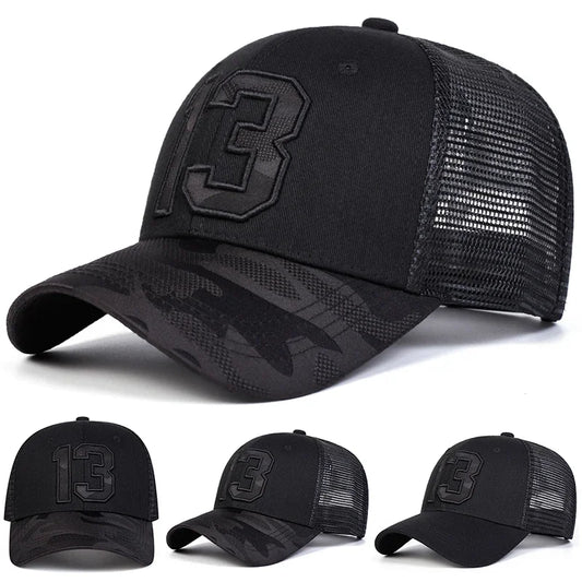 Unisex 13 Cloth Embroidery Embroidery Baseball Net Caps Spring Summer Outdoor Adjustable Casual Hats Sunscreen Hat Sports Cap