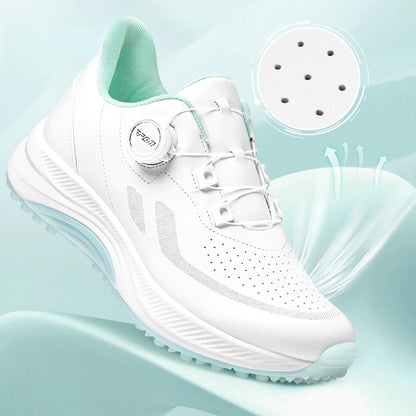 Scarpe da golf da donna PGM estive traspiranti con lacci a rotella, rialzate, antiscivolo, sneakers sportive outdoor coreane XZ417