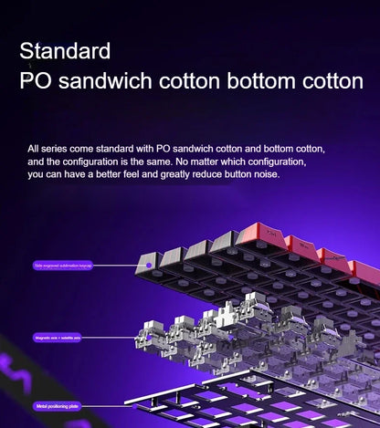 AULA WIN60 HE Magnetic  Keyboard Wired Trigger 8K Return Esports Gamer Customize RGB Mechanical Gaming Keyboard