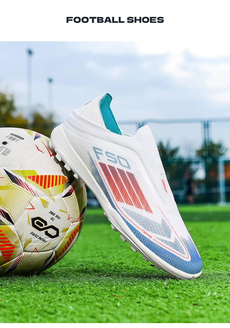 New Men's Football Boots Turf Comfortable Soccer Shoes Sport FG Grass Cleats Futsal Non-Slip Outdoor Adult Ultralight Non-Slip