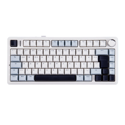 ISO-DE Layout EPOMAKER X AULA F75 75% German QWERTZ Hot-Swap Gasket Wired/Bluetooth/2.4G Wireless Mechanical Keyboard Knob/RGB