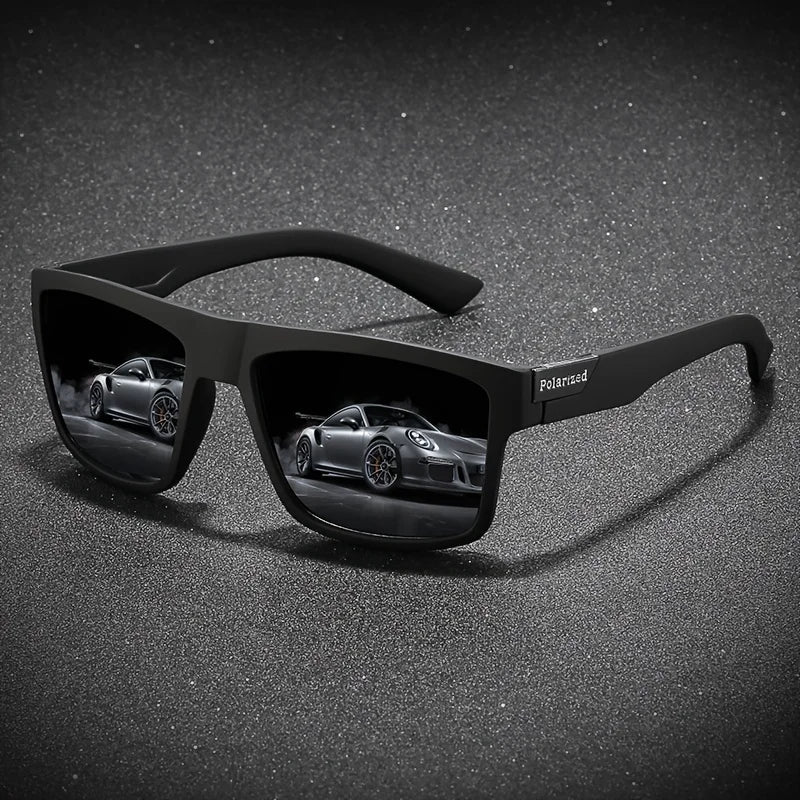 Fashion Polarized Sunglasses For Men And Women Luxury Driving Fishing Trip Vintage Square Sunglasses For Men UV400 Glasses