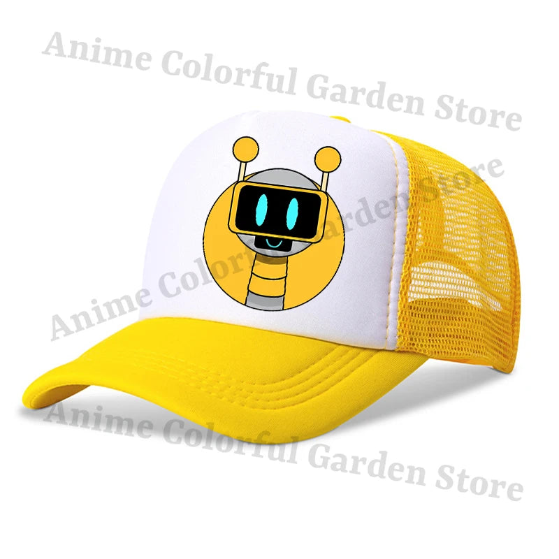Sprunki Baseballové čepice pro rodiče a děti Anime Kreslené postavičky Hip hop Ploché čepice Muži Ženy Děti Letní móda Ochrana před sluncem Prodyšné čepice Dárky