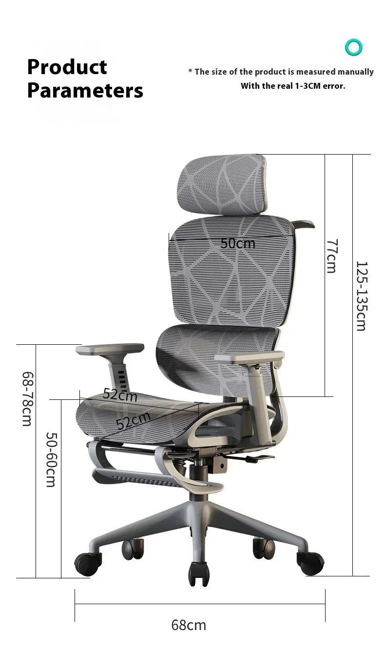 High Back Office Chair 3D Headrest Gaming Chairs Adjustable Computer Relaxing Massage Cadeira Gamer Ergonomic Office Furniture