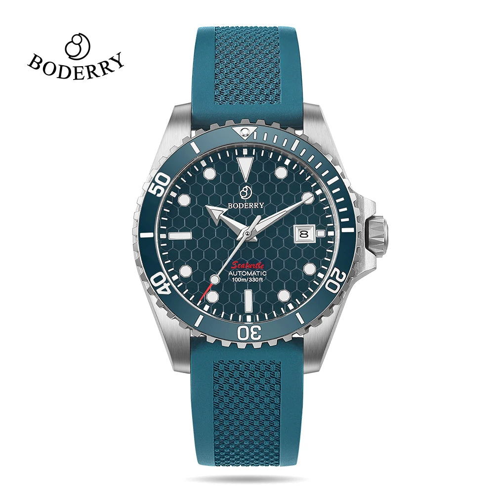 Boderry Bronze Watch Seaturtle Titanium Diver Luxury Wristwatch Automatic Mechanical Wristwatch Sport 200M Waterproof Luminous