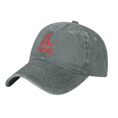 Cappellini da baseball vintage da rally fuoristrada D-Dakares, stile unisex, effetto consumato, lavati, cappellini da sole da viaggio, morbidi e non strutturati