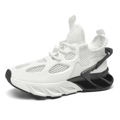 Men's Sports Shoes New Mesh Breathable Outdoor High Elasticity Running Shoes Fashionable Summer Comfortable Sports Tennis Shoes