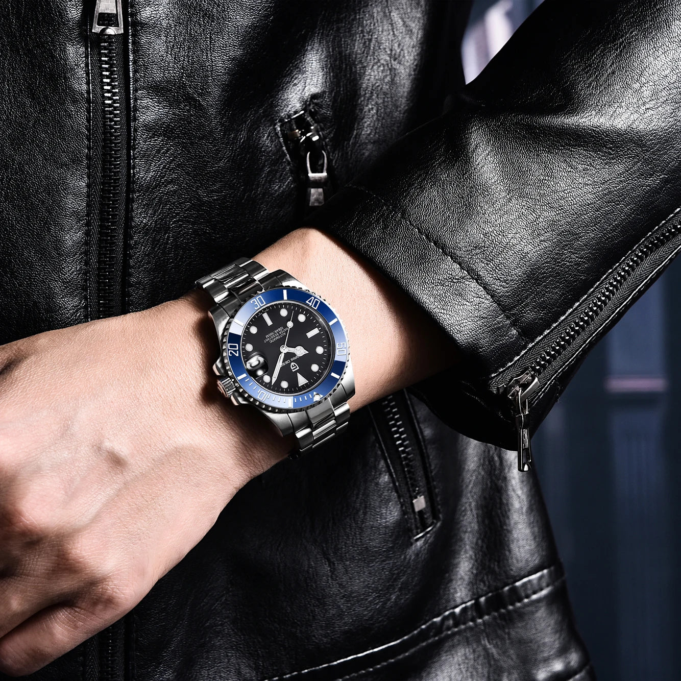 PAGANI DESIGN Men Automatic Mechanical Watch PD1661 8215 Dive Stainless Steel Waterproof Clock Sapphire Reloj Hombre