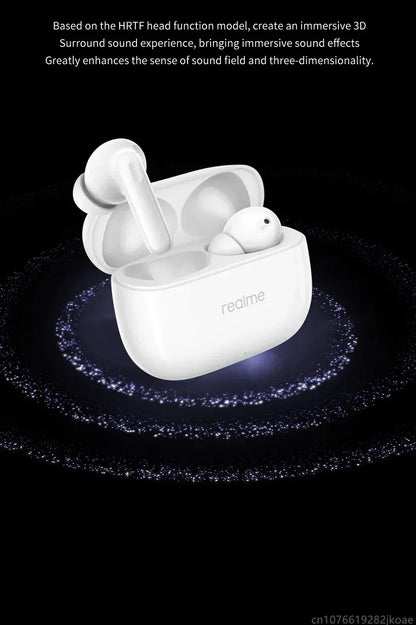 realme Buds T310 Earphones 46dB Active Noise Cancelling HiFi Wireless Headphones Bluetooth 5.4 Game Music Headset Long Standby