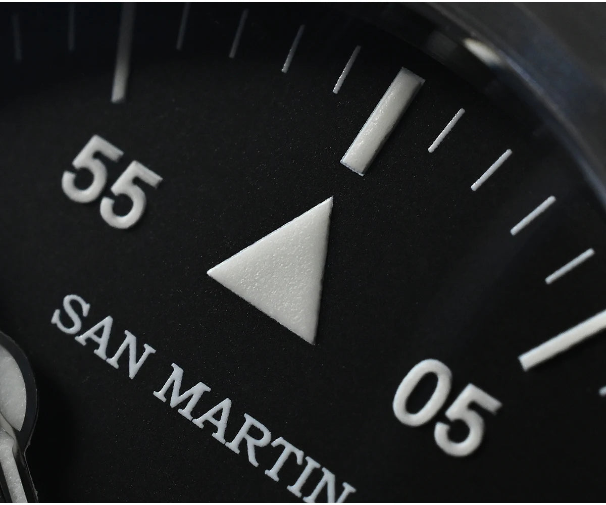San Martin Men Pilot Watch 37mm Miyota 8215 Fashion Simple Style Military Automatic Mechanical Watches 100m Waterproof BGW-9