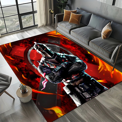 2025 New Style Fortnite-e Cartoon Rug Carpet for Living Room Bedroom Decor, Floor Mat Non-slip Decoration for Sofa Doormat Kids