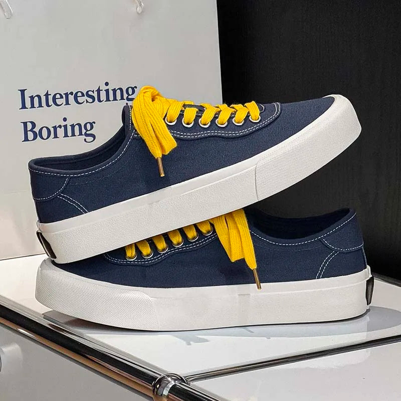 Hot Sale Men's Sports Casual Shoes Hot-Selling Male Skateboard Footwear Fashion Sneakers Daily Male Walking Shoes Canvas Flats