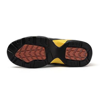 Zapatillas deportivas modernas de talla grande para hombre con bloques de color, cómodas, antideslizantes, con cordones, casuales y resistentes para actividades al aire libre masculinas