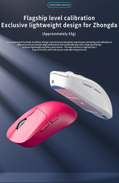 Gaming Mouse Bluetooth Mouse Rechargeable Gamer Paw3395 Lightweight Ergonomic Wireless Mouse Esport