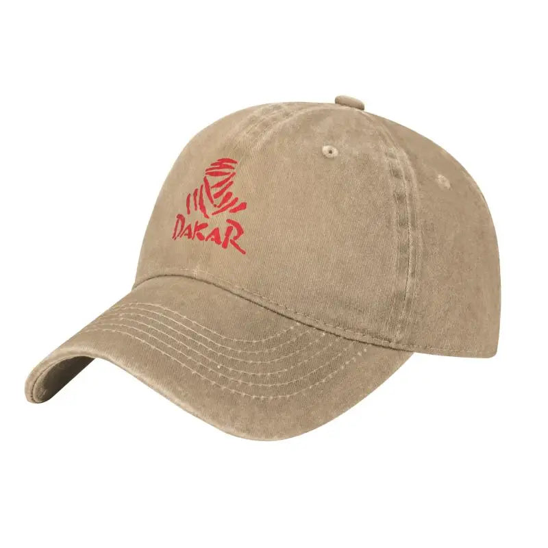 Cappellini da baseball vintage da rally fuoristrada D-Dakares, stile unisex, effetto consumato, lavati, cappellini da sole da viaggio, morbidi e non strutturati