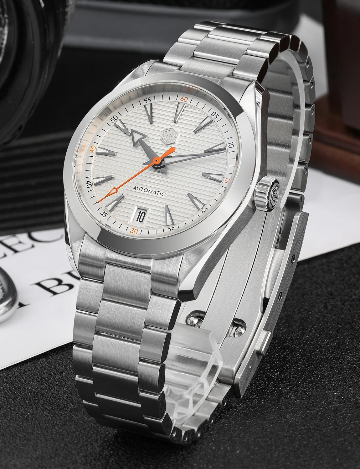 San Martin 38mm Chronometer Men Watch SN0113W V2 ST2130 Automatic Movement Sapphire BGW9 Luminous Waterproof 100m Watches