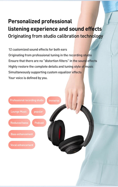 1MORE SonoFlow S Wireless Bluetooth Noise Cancelling Headphones 42dB ANC Hi-Res Audio 90H Battery Life Over-Ear Headset