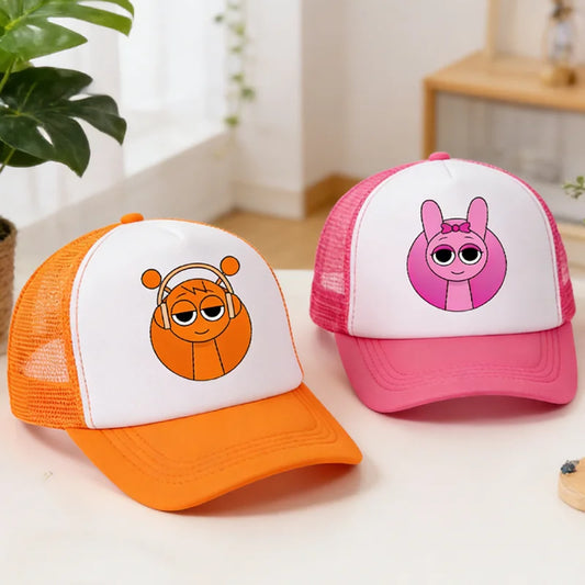Sprunkis Baseball Cap Simple Fashion Sport Casual Headwear Popular Game Anime Figure Hats Summer Sunscreen Sun Hat Birthday Gift