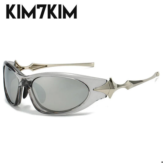 Steampunk Y2k Sport Sunglasses Women 2026 Luxury Men Sun glasses For Female 2000's Futuristic Goggles Eyewear Accessories Lenses
