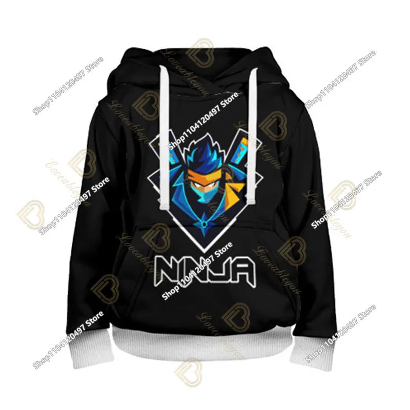 2-14Y Fortnite-sweatshirt voor kinderen met print, hoodie-sweatshirts voor jongens en meisjes, modieus Harajuku-jack, kinderkleding, games-cosplaykostuum