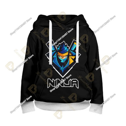 2-14Y Fortnite-sweatshirt voor kinderen met print, hoodie-sweatshirts voor jongens en meisjes, modieus Harajuku-jack, kinderkleding, games-cosplaykostuum