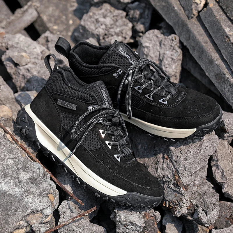 2025 Autumn High-Quality Men's Casual Shoes Versatile Trendy Outdoor Wear-Resistant Hiking Shoes Lightweight Soft Sports Shoes